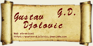 Gustav Đolović vizit kartica